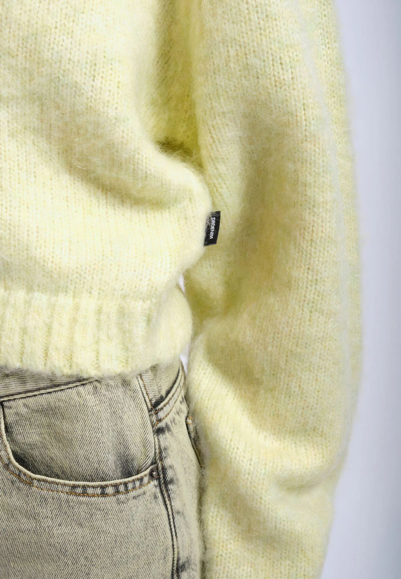 Betty Cardigan - Brushed Light Yellow sold by Dr. Denim product image thumbnail 4