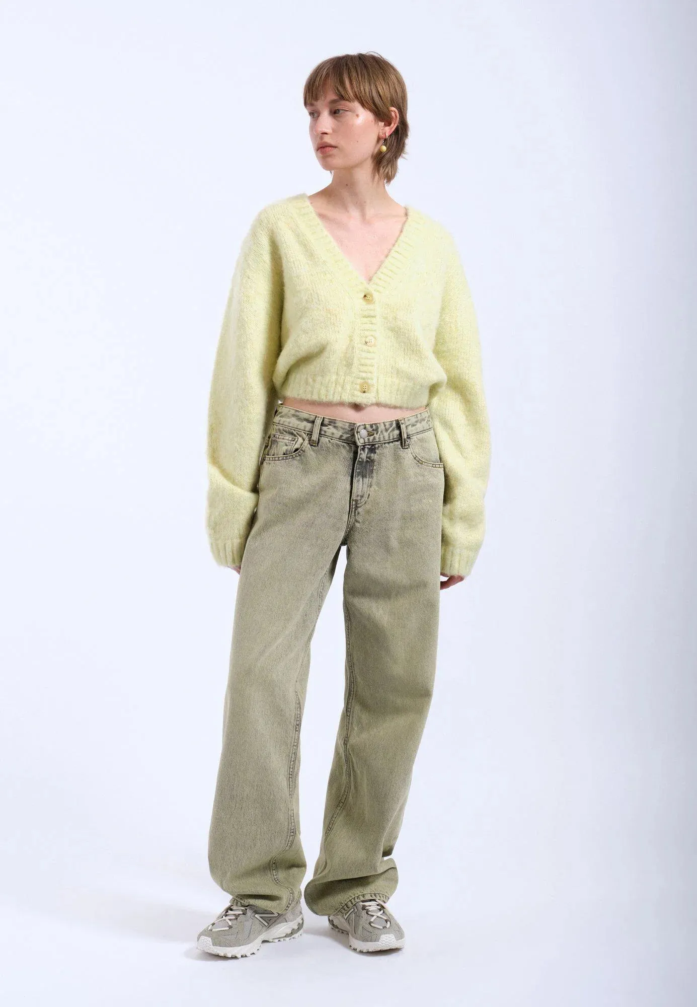Betty Cardigan - Brushed Light Yellow sold by Dr. Denim product image thumbnail 2