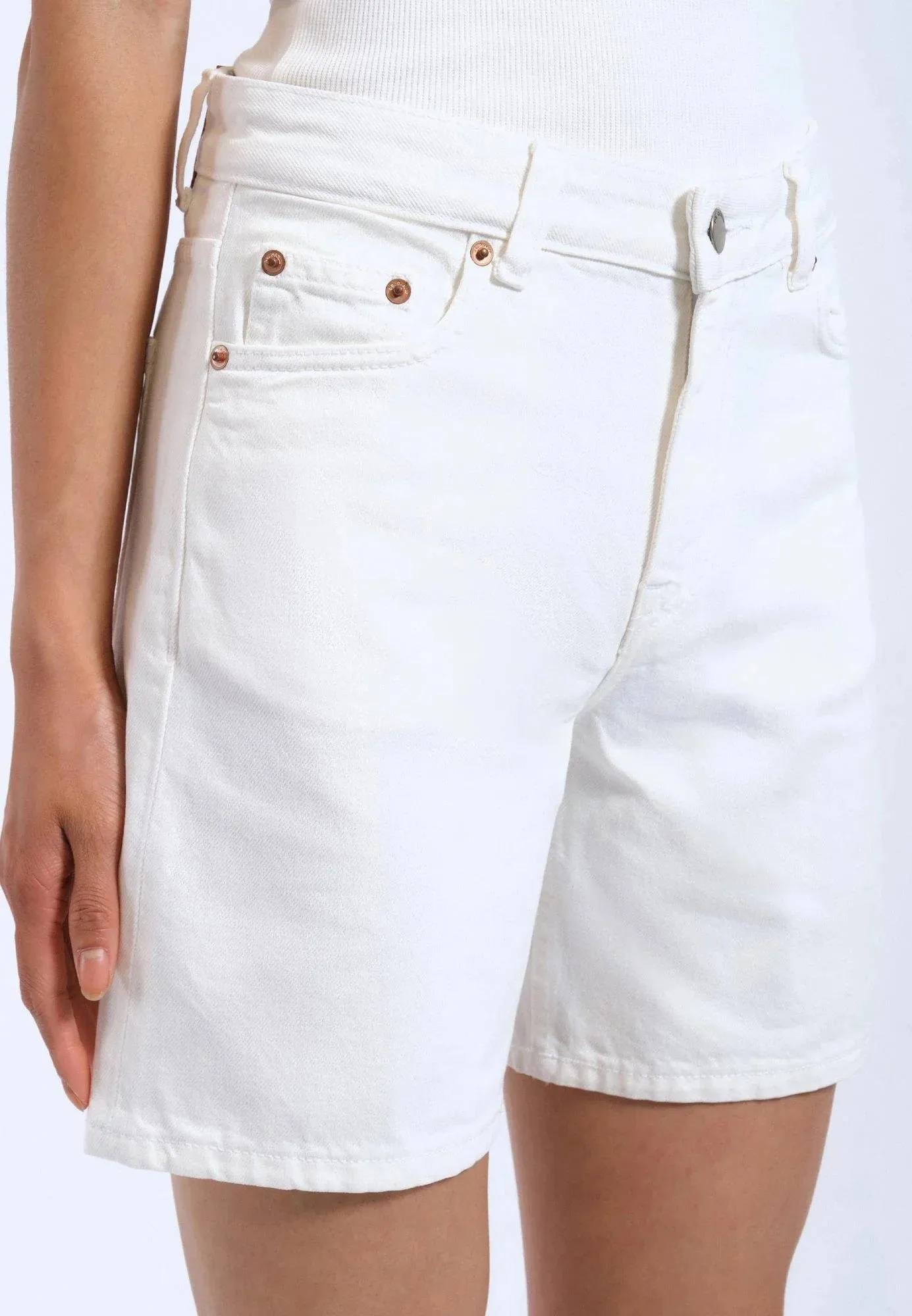 Arch Shorts - White sold by Dr. Denim product image thumbnail 4