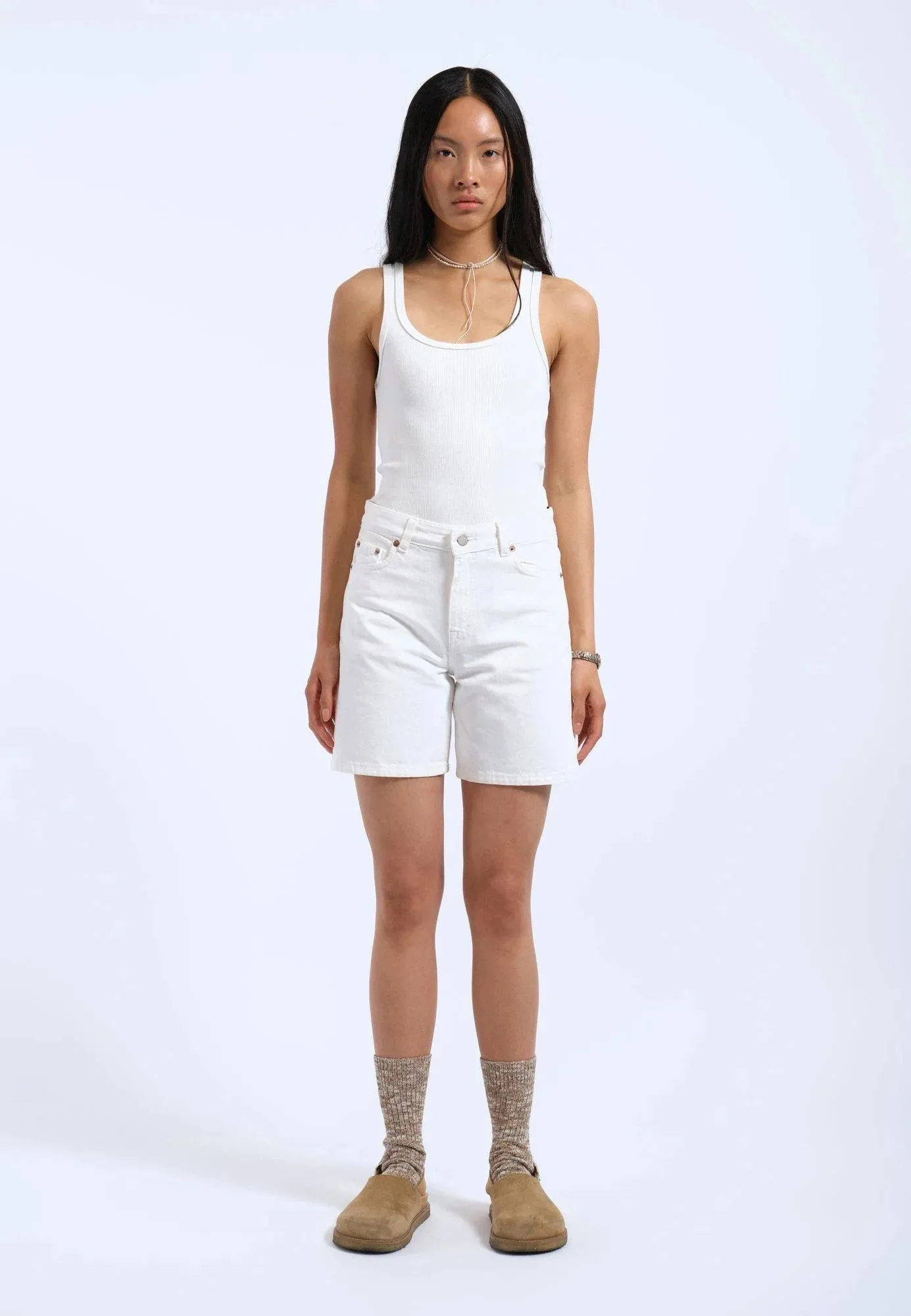 Arch Shorts - White sold by Dr. Denim product image thumbnail 2
