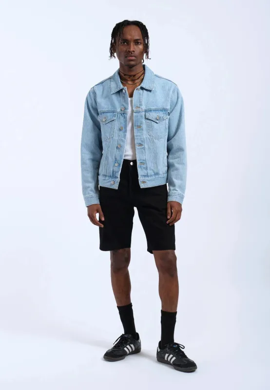 Joey Trucker Jacket - Stream Light Retro sold by Dr. Denim