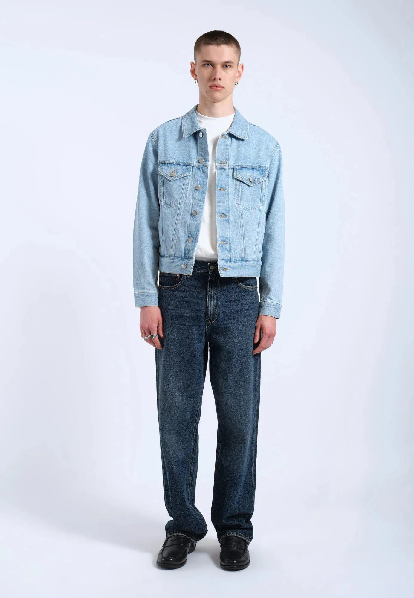 Joey Trucker Jacket - Stream Light Retro sold by Dr. Denim product image thumbnail 5