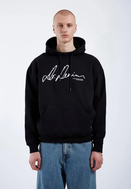 Damien Hoodie - Black Script sold by Dr. Denim