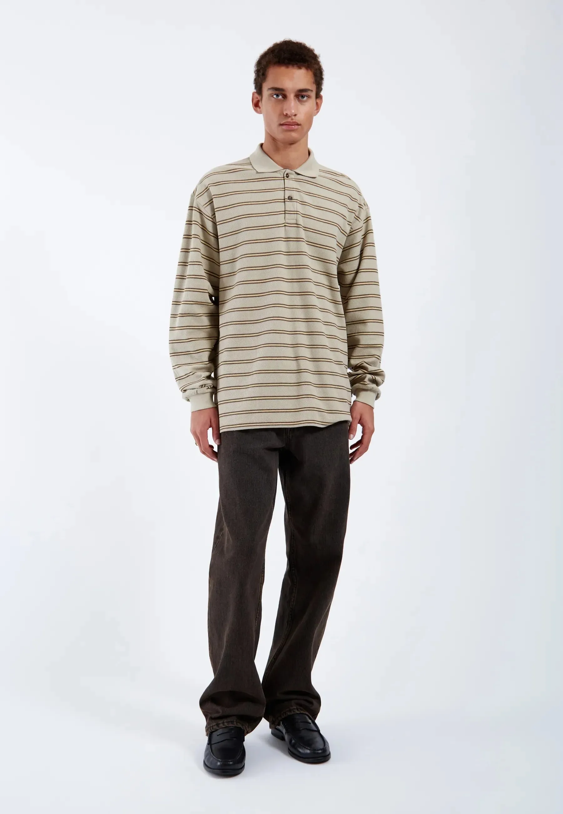 Reno Polo - Silver Lining Stripe sold by Dr. Denim product image thumbnail 4