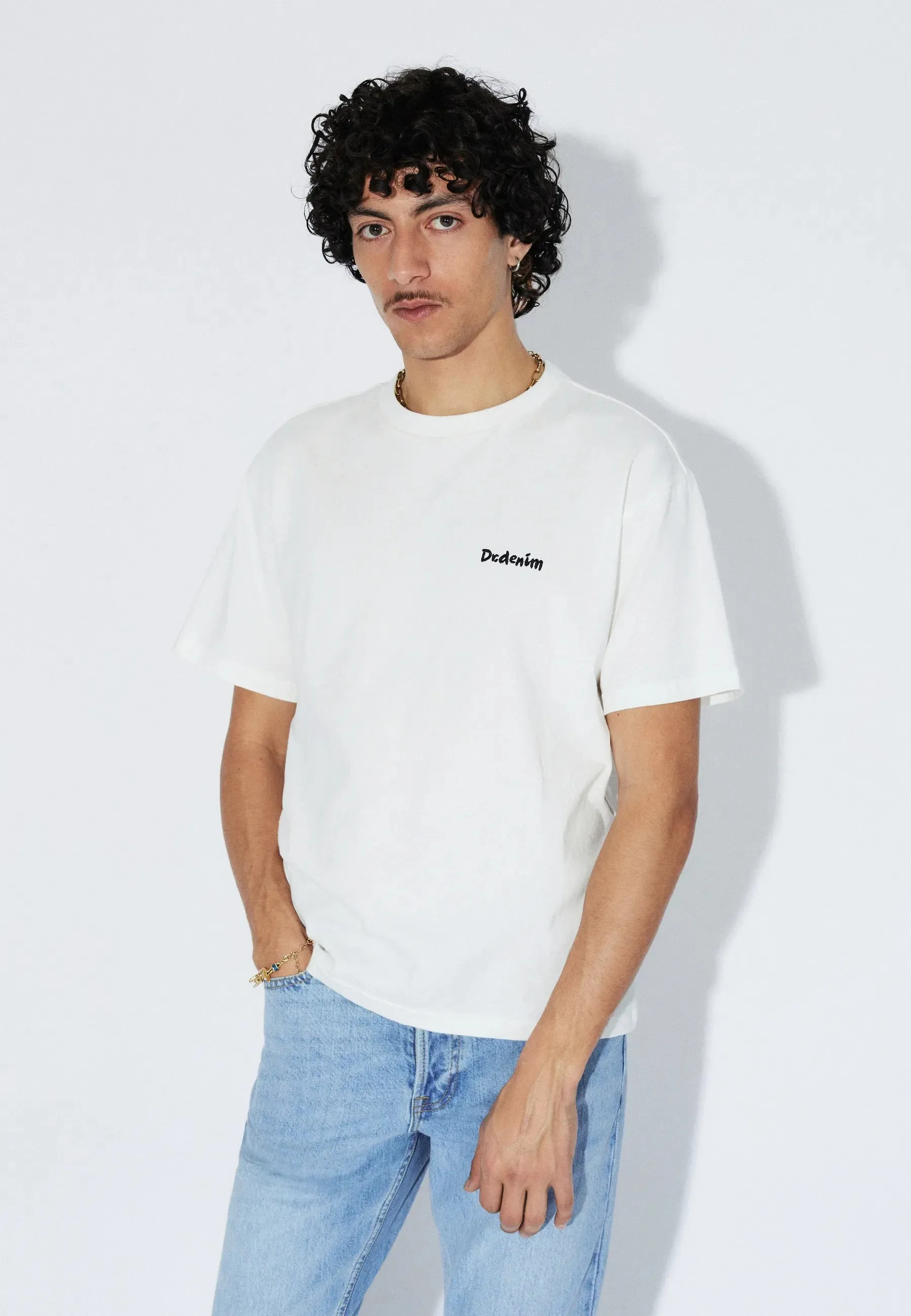 Bace Tee - Off White Brush sold by Dr. Denim product image thumbnail 4