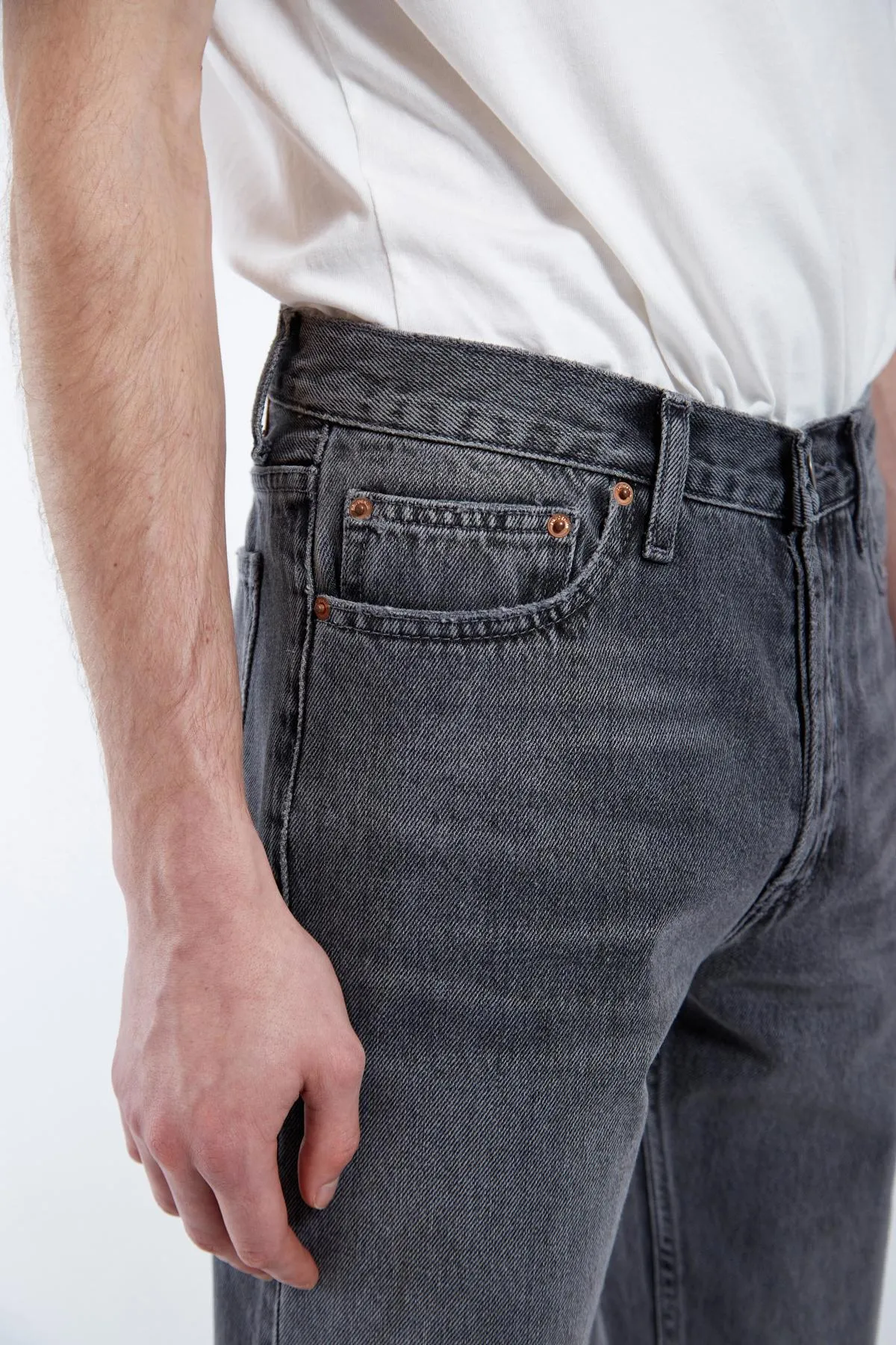 Dash Straight - Mid Grey Used sold by Dr. Denim product image thumbnail 3