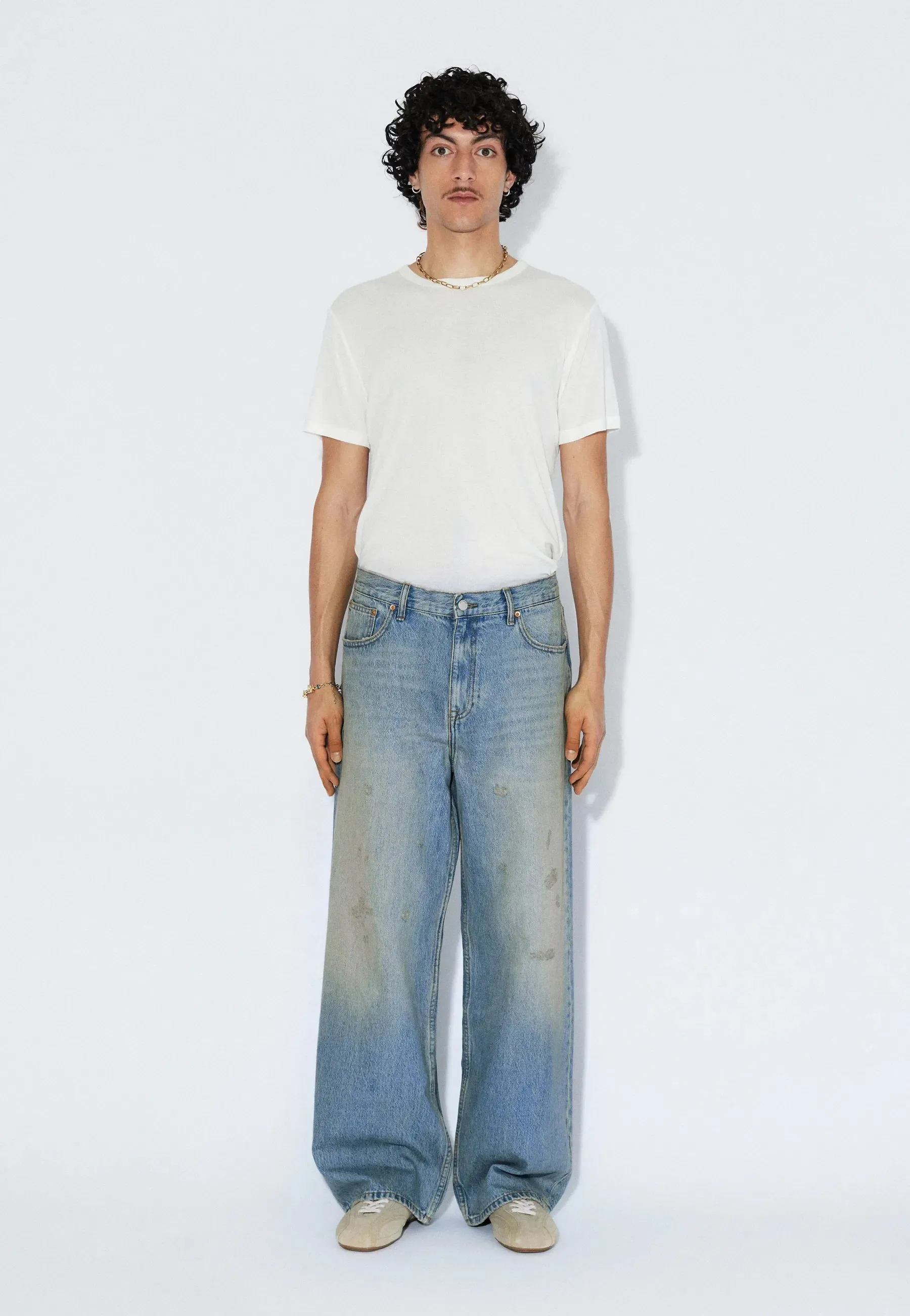 Cormac Baggy - Stream Sky Aged Distress sold by Dr. Denim