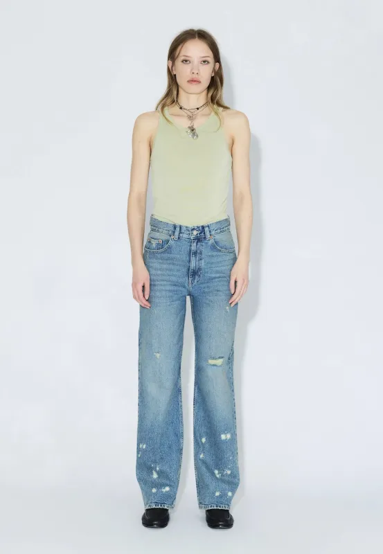 Echo High Straight - Bay Sky Dirty sold by Dr. Denim