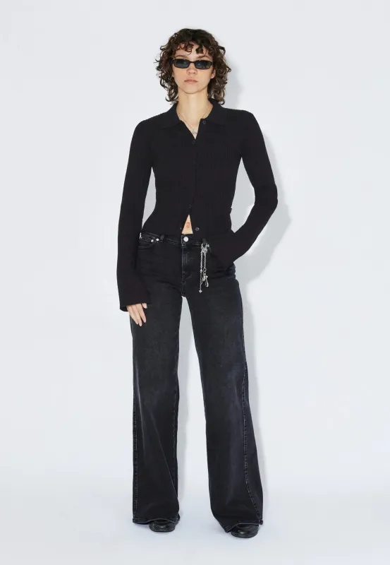 Eliza Knit Top - Black sold by Dr. Denim