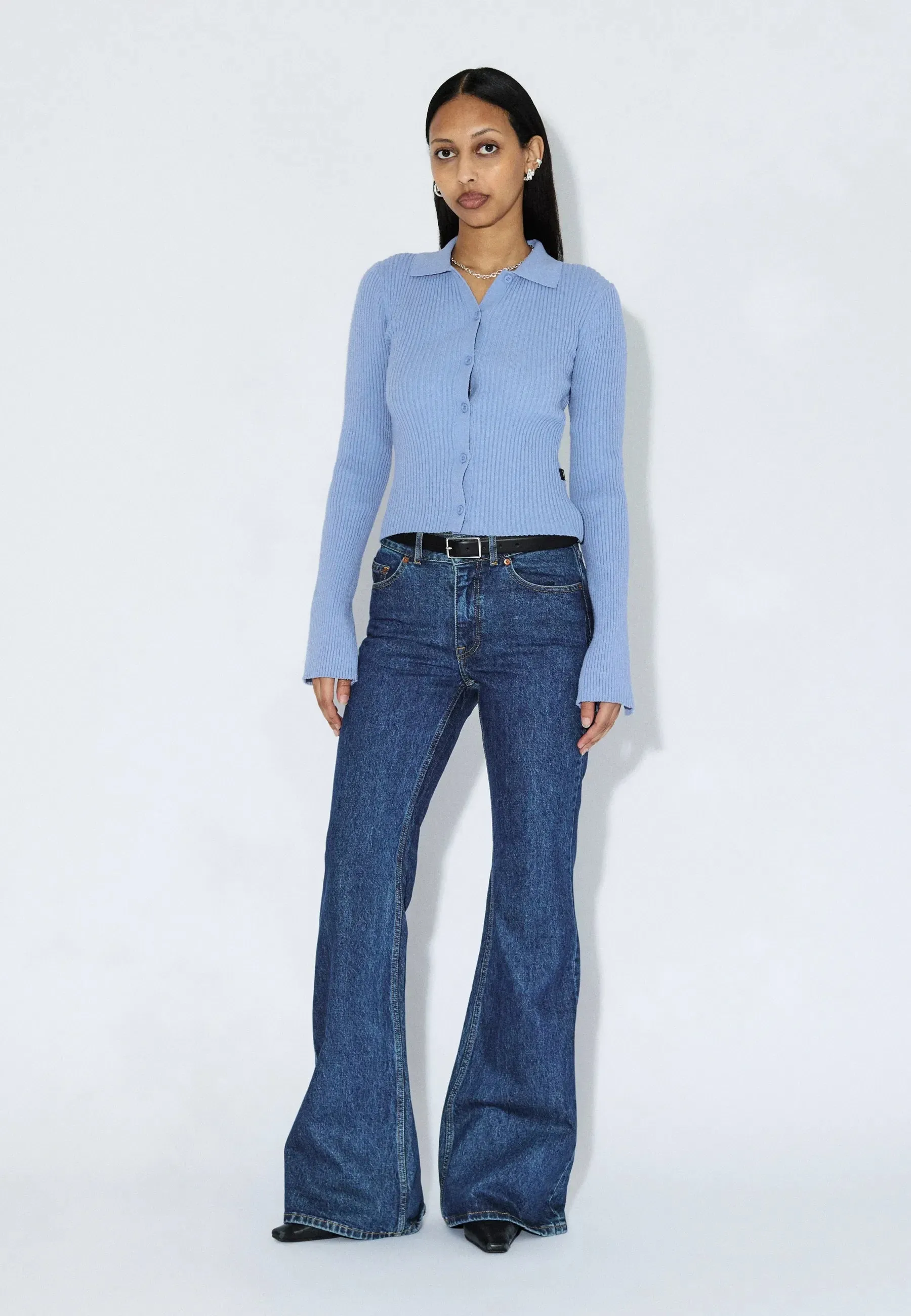 Eliza Knit Top - Dull Blue sold by Dr. Denim product image thumbnail 3
