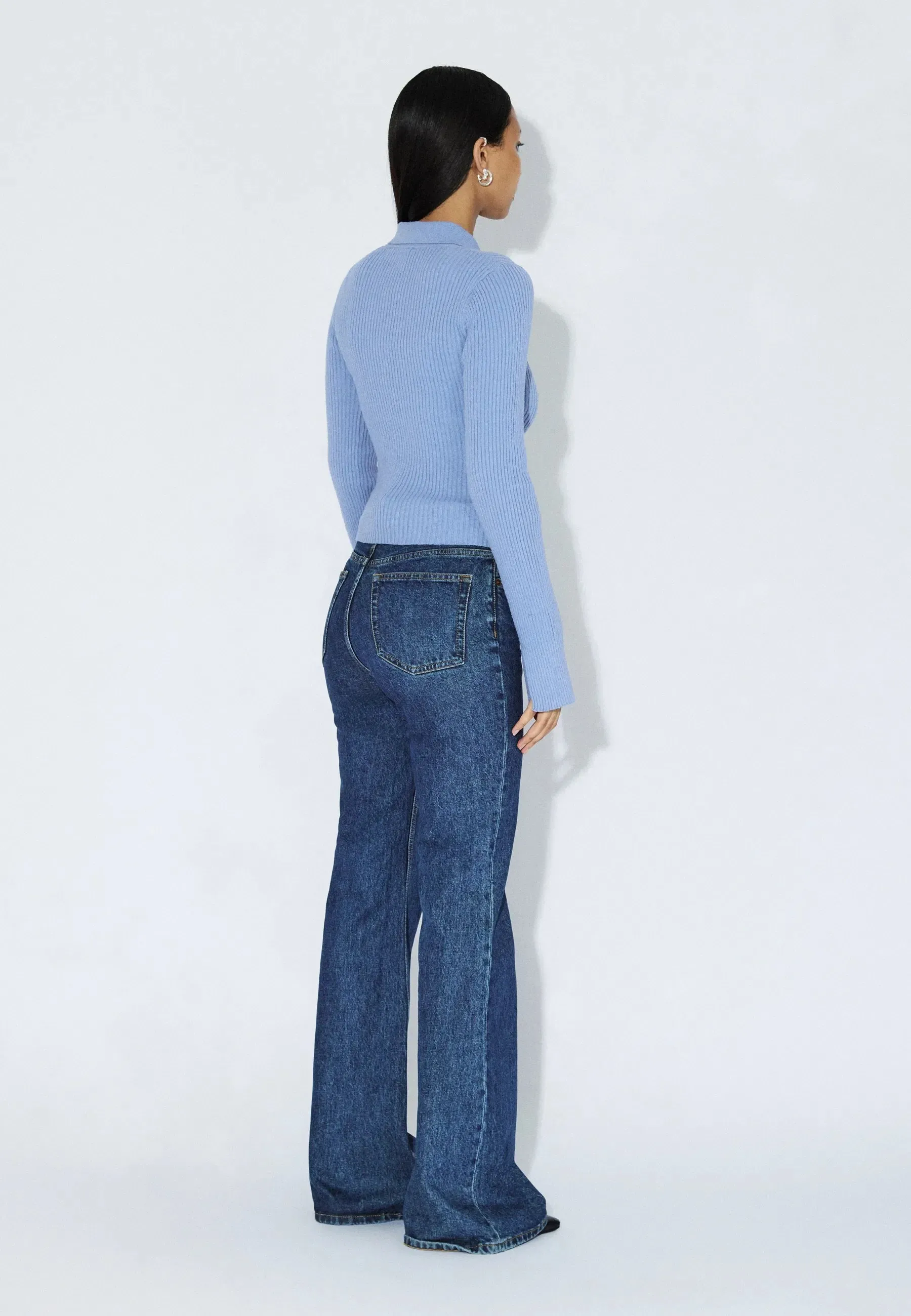 Eliza Knit Top - Dull Blue sold by Dr. Denim product image thumbnail 4