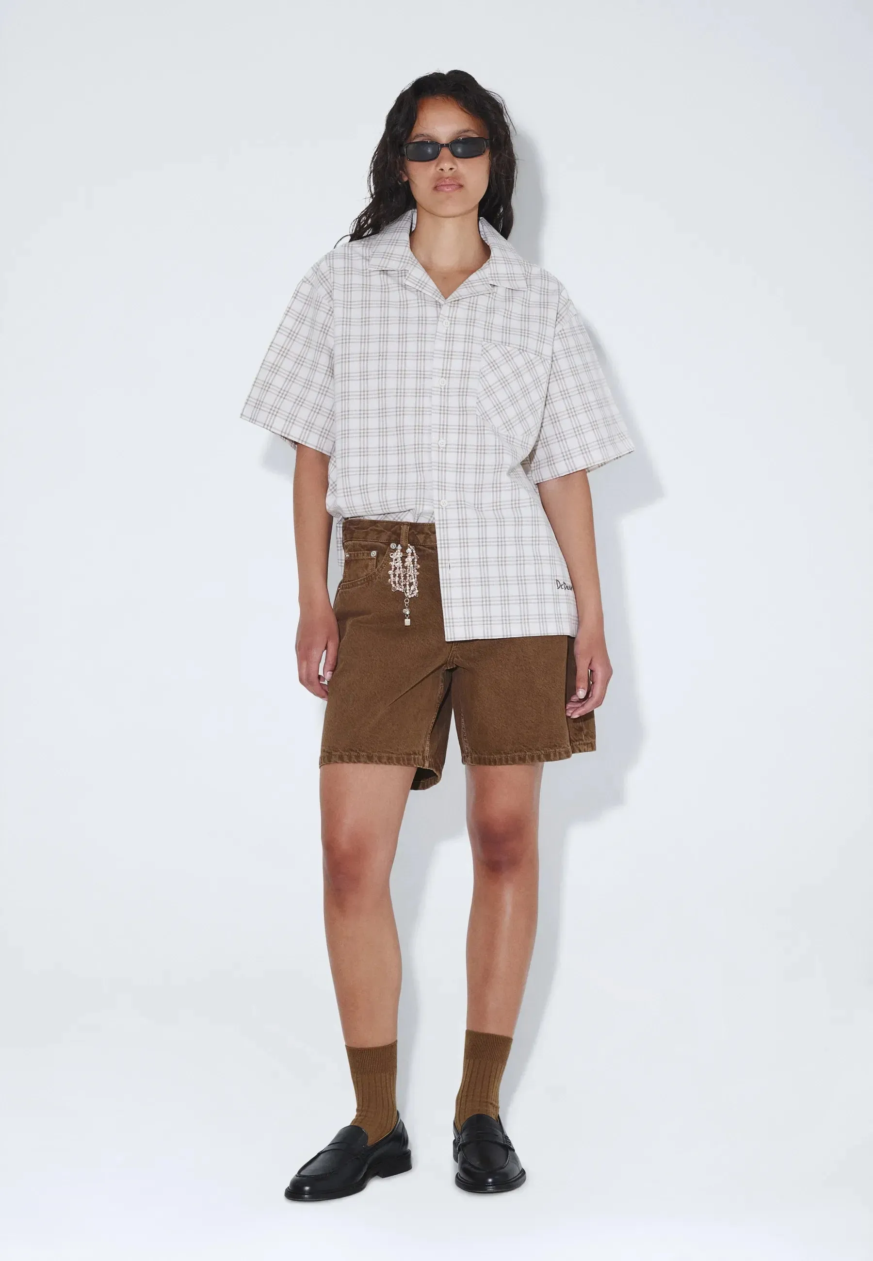 Mile Shirt - Ecru Summer Check sold by Dr. Denim product image thumbnail 2
