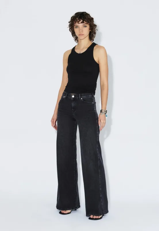 Zila Mid Wide - Black Mist made by Dr. Denim