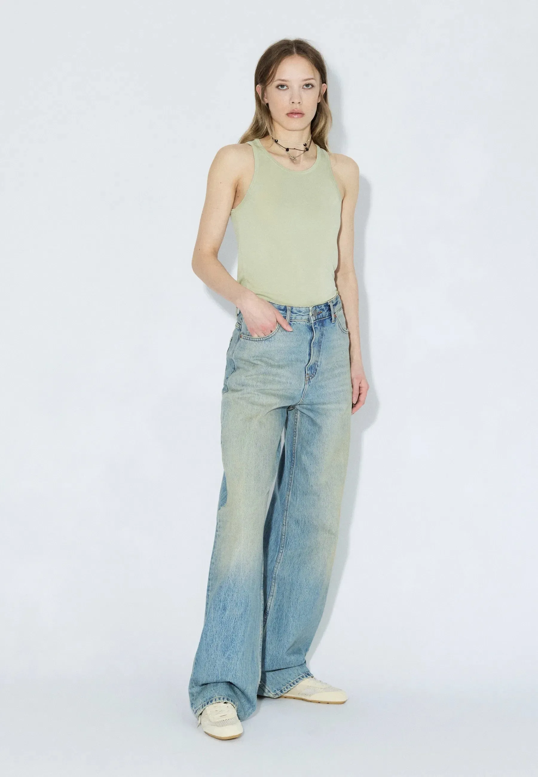 Mella Top - Lt Green Mono sold by Dr. Denim product image thumbnail 2