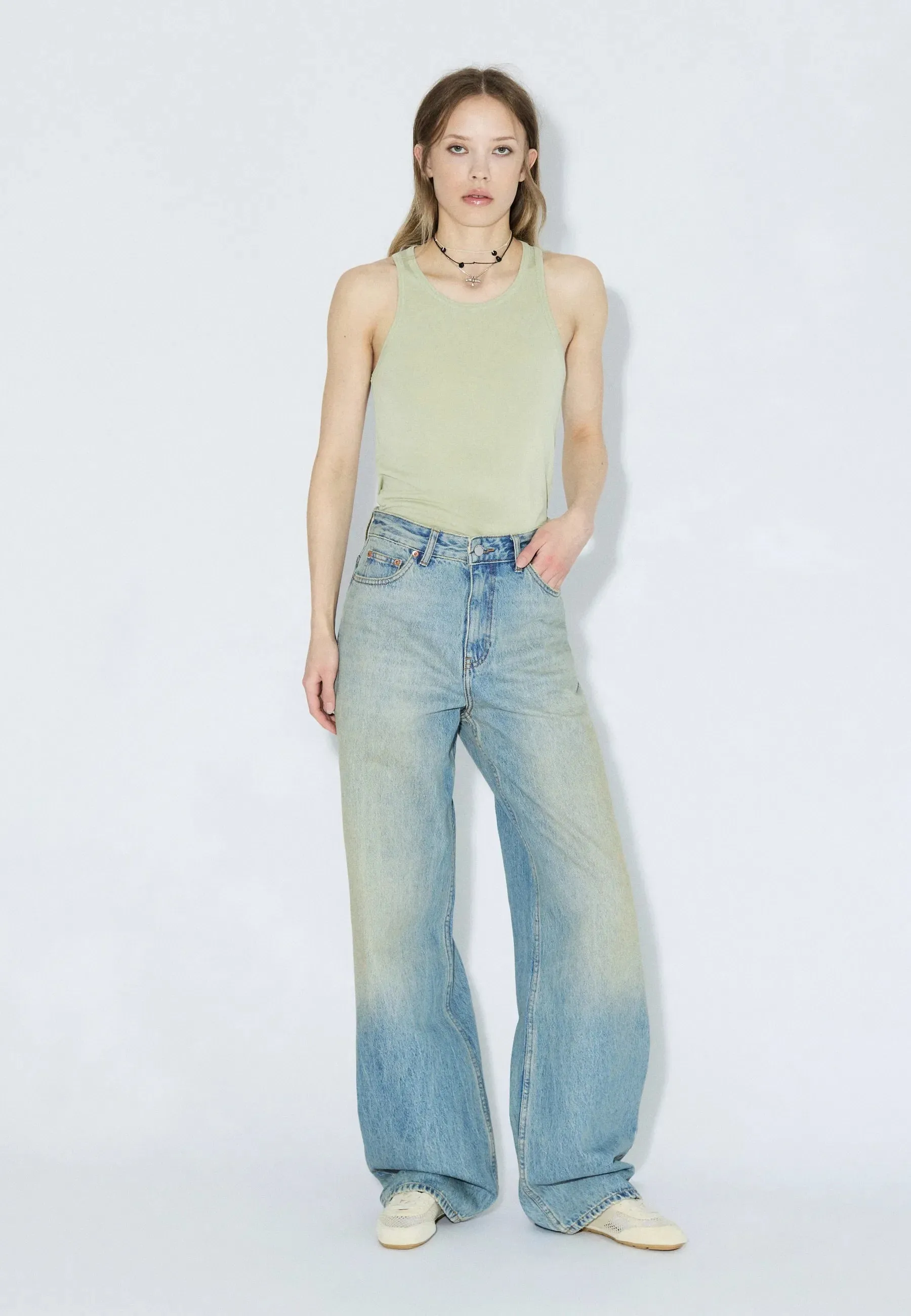 Mella Top - Lt Green Mono sold by Dr. Denim product image thumbnail 3