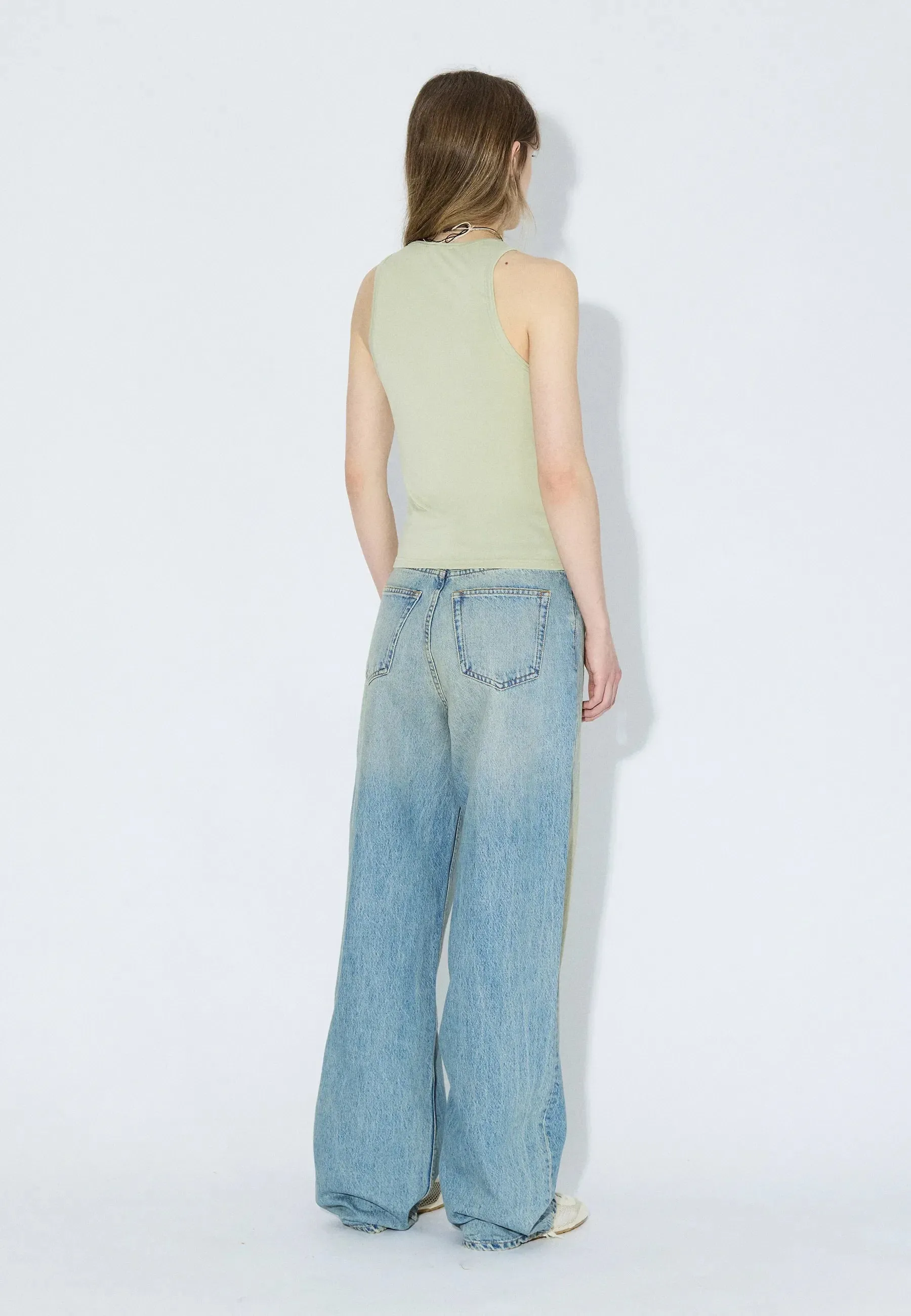Mella Top - Lt Green Mono sold by Dr. Denim product image thumbnail 4