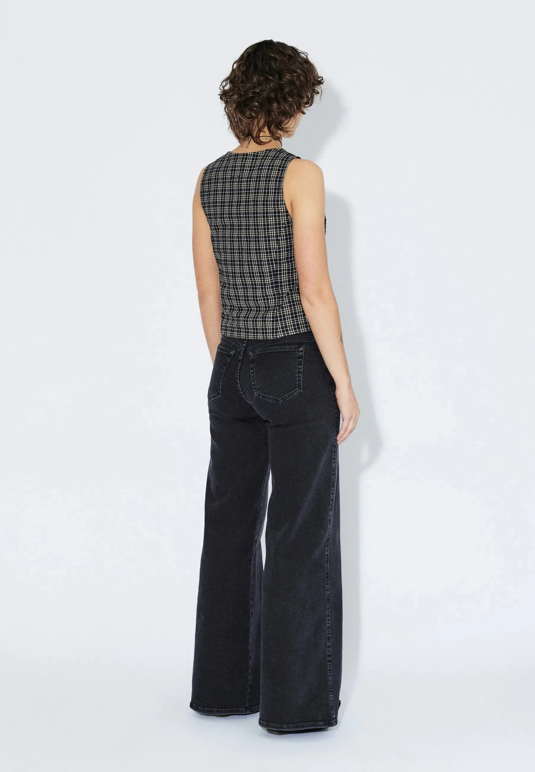Zola Top - Black Summer Check sold by Dr. Denim product image thumbnail 3