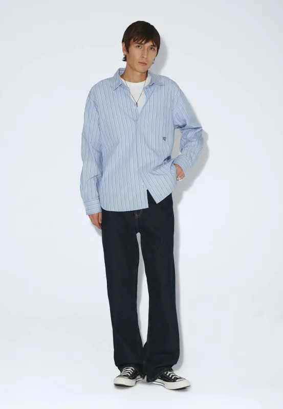 Wes Shirt - Blue Stripe made by Dr. Denim