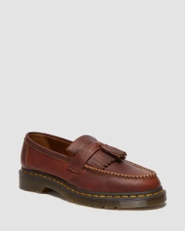 Dr Martens Adrian Tassel Loafer Ambassador Brown Unisex Size 12 made by Dr. Martens