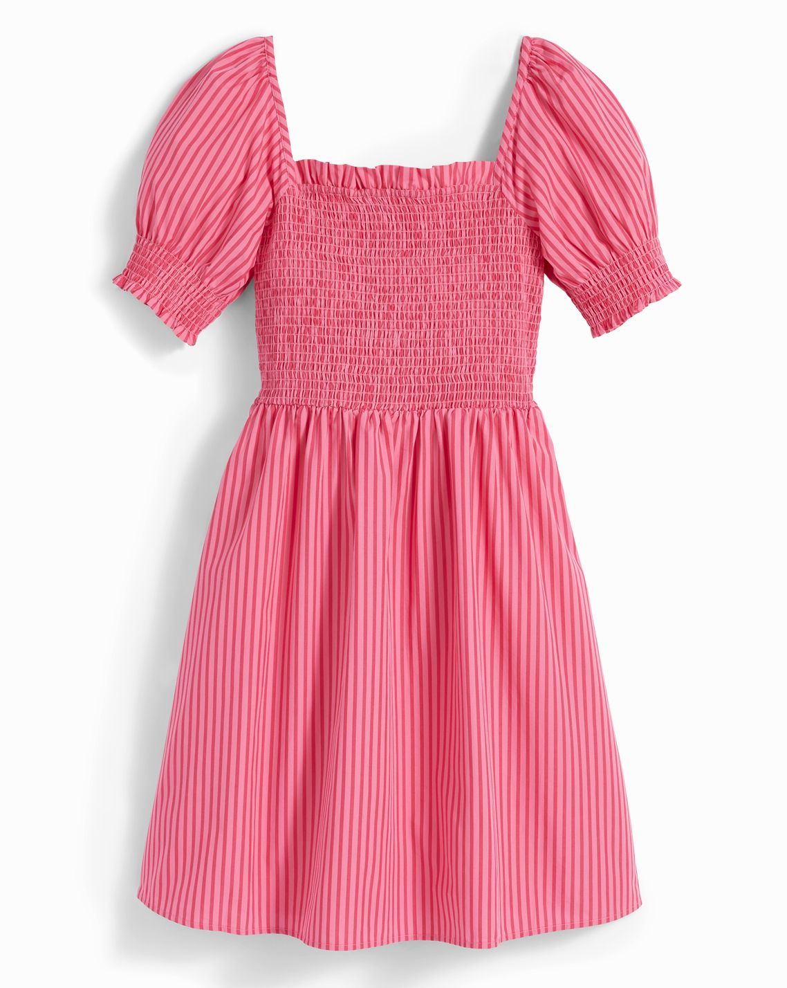 Cam Smocked Dress in Pink Stripe sold by Draper James product image thumbnail 2