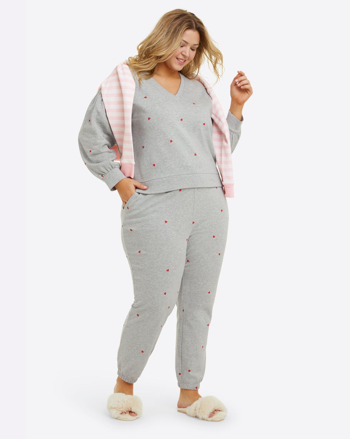 Bobbie Sweatpants in Printed Hearts sold by Draper James product image thumbnail 5