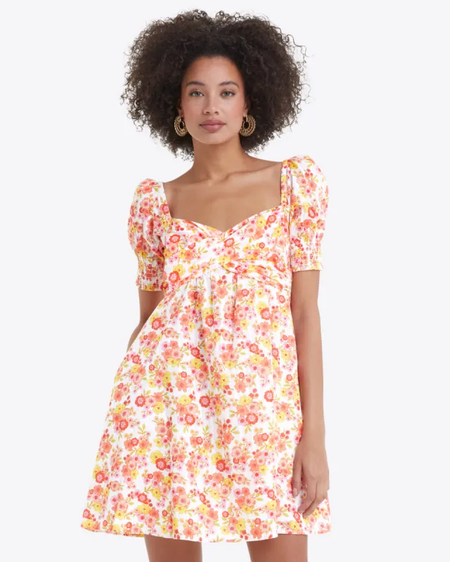 Tye Mini Dress in Field Blossom sold by Draper James