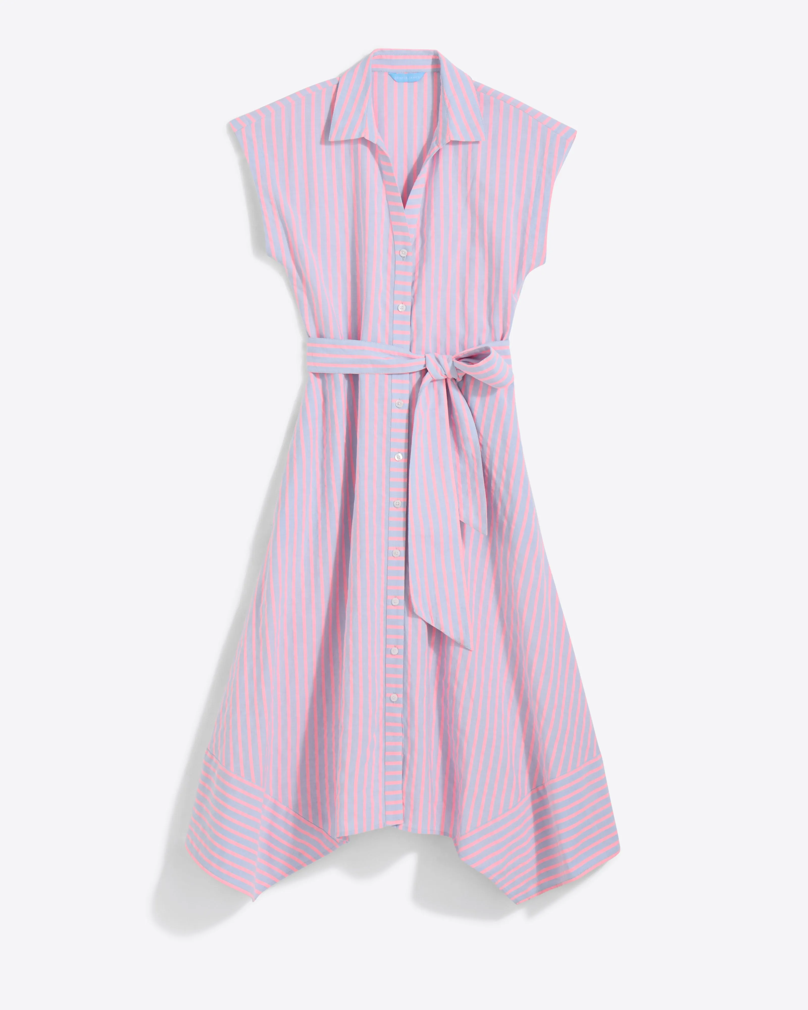 Trisha Handkerchief Dress in Seersucker Stripe sold by Draper James product image thumbnail 5