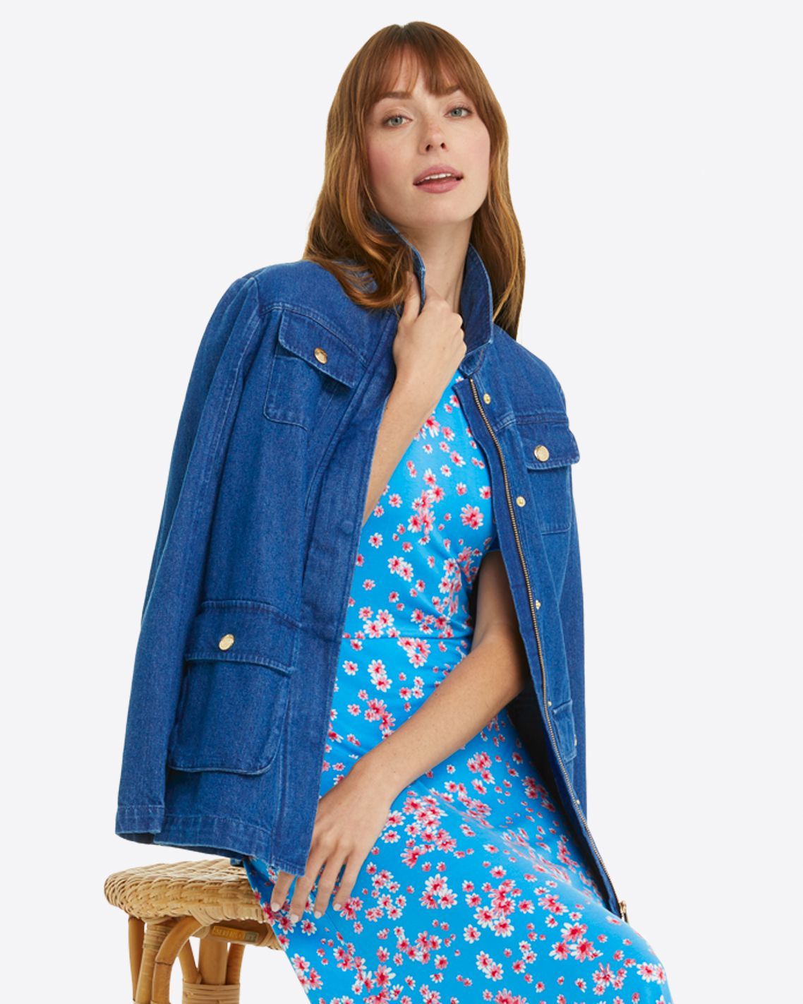 Tammy T-Shirt Dress in Daisy sold by Draper James product image thumbnail 5