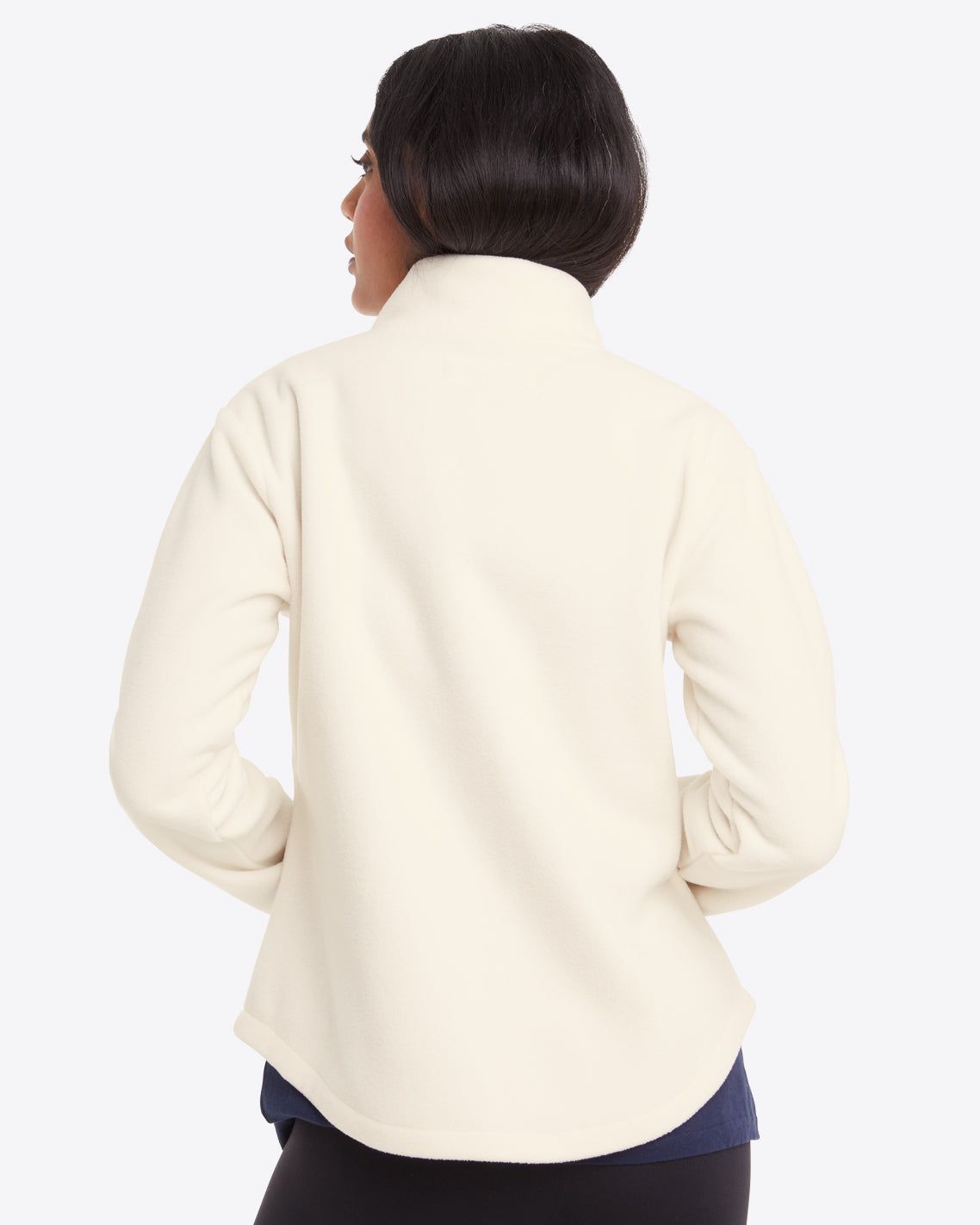 Turtleneck Pullover Fleece in Ivory sold by Draper James product image thumbnail 3