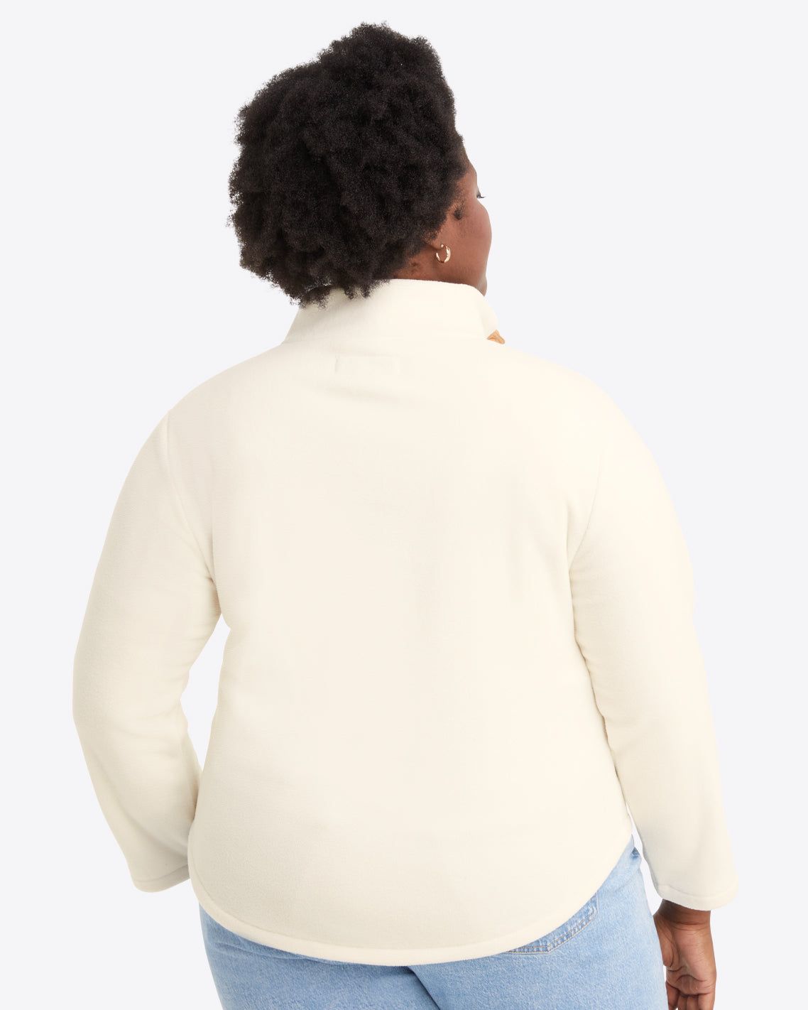 Turtleneck Pullover Fleece in Ivory sold by Draper James product image thumbnail 5