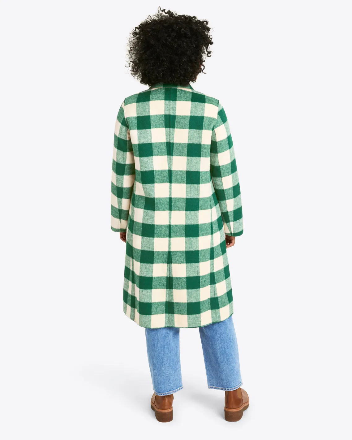 Gingham Wool Coat sold by Draper James product image thumbnail 3
