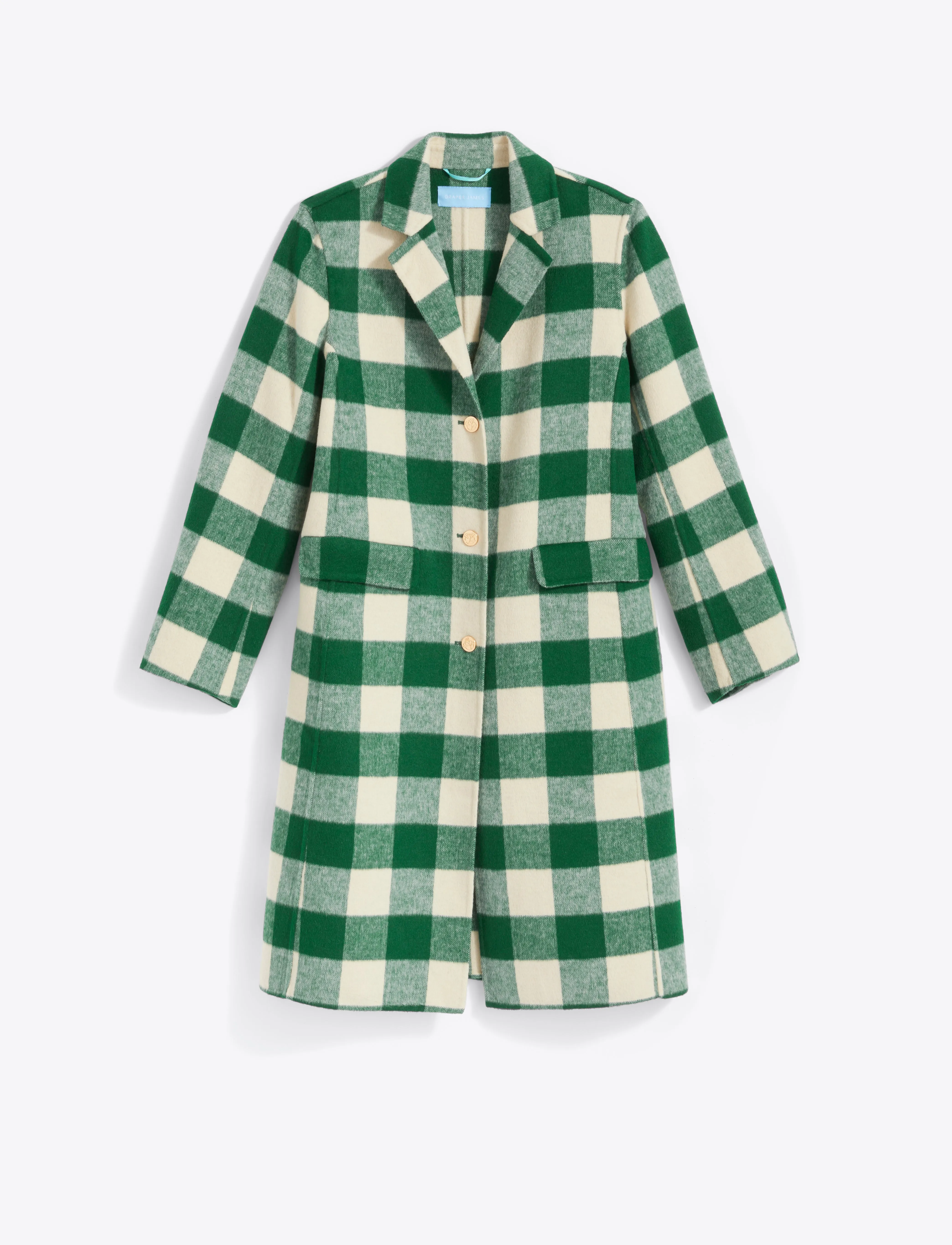 Gingham Wool Coat sold by Draper James product image thumbnail 2