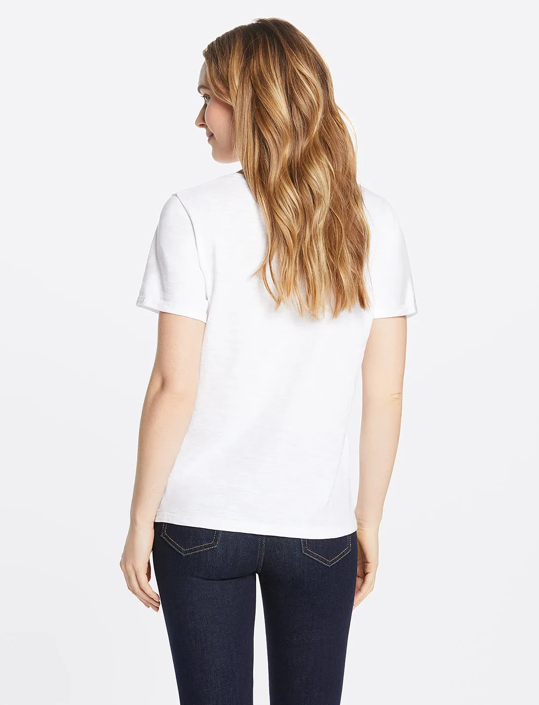 What Would Dolly Do Tee in White sold by Draper James product image thumbnail 5