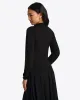 Knit Turtleneck in Black sold by Draper James