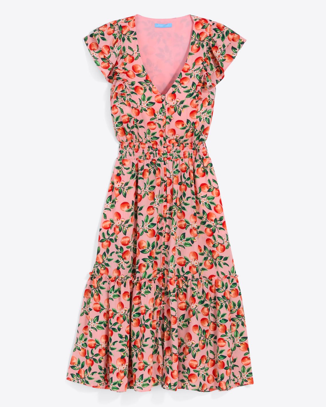 Marie Midi Dress in Apple Blossom Floral sold by Draper James product image thumbnail 2