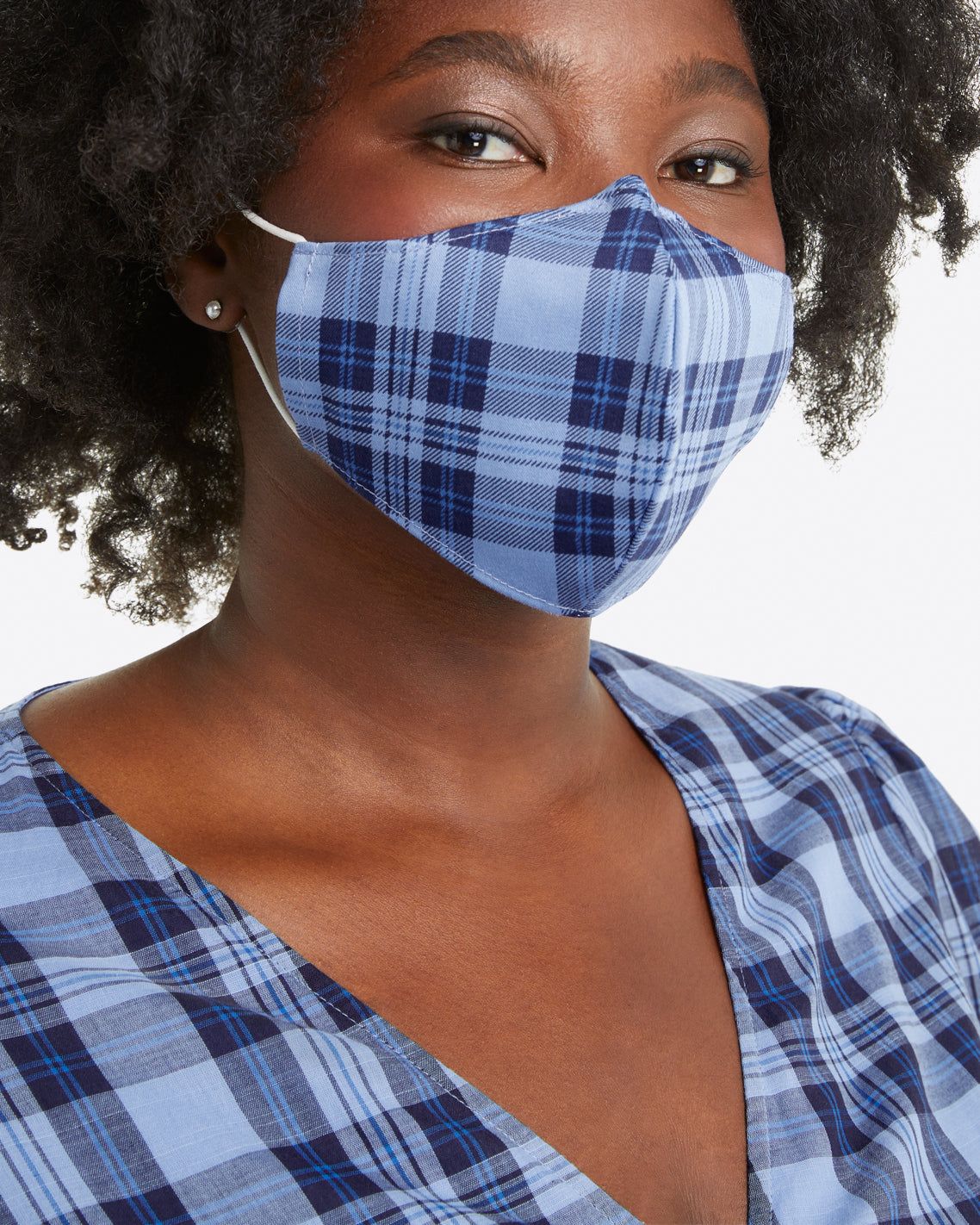 Reba Wrap Dress in Midnight Plaid sold by Draper James product image thumbnail 5