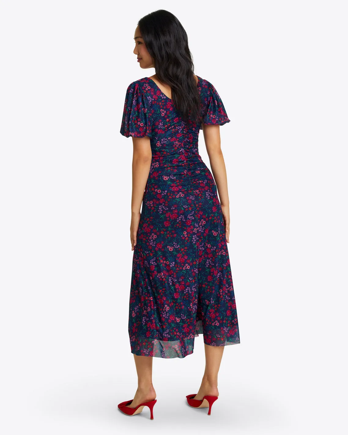 Mindy Midi Dress in Twilight Floral sold by Draper James product image thumbnail 3
