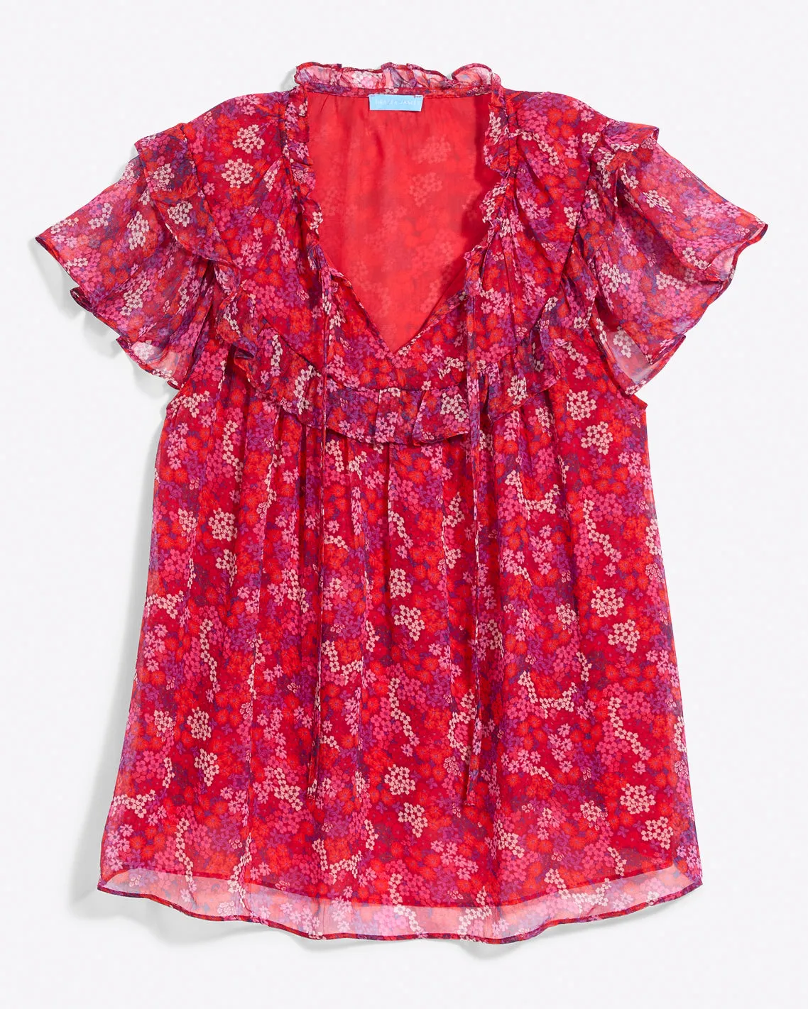 Maybelle Top in Garden Mum sold by Draper James product image thumbnail 2