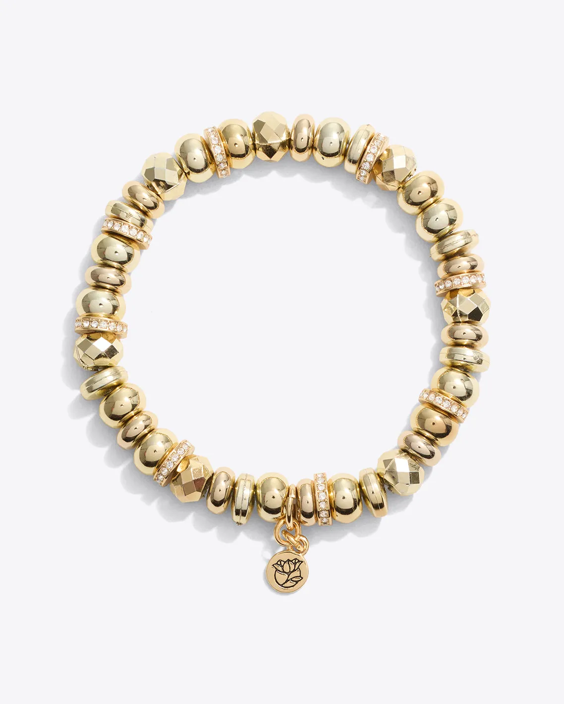 Stretch Bracelet in Gold sold by Draper James