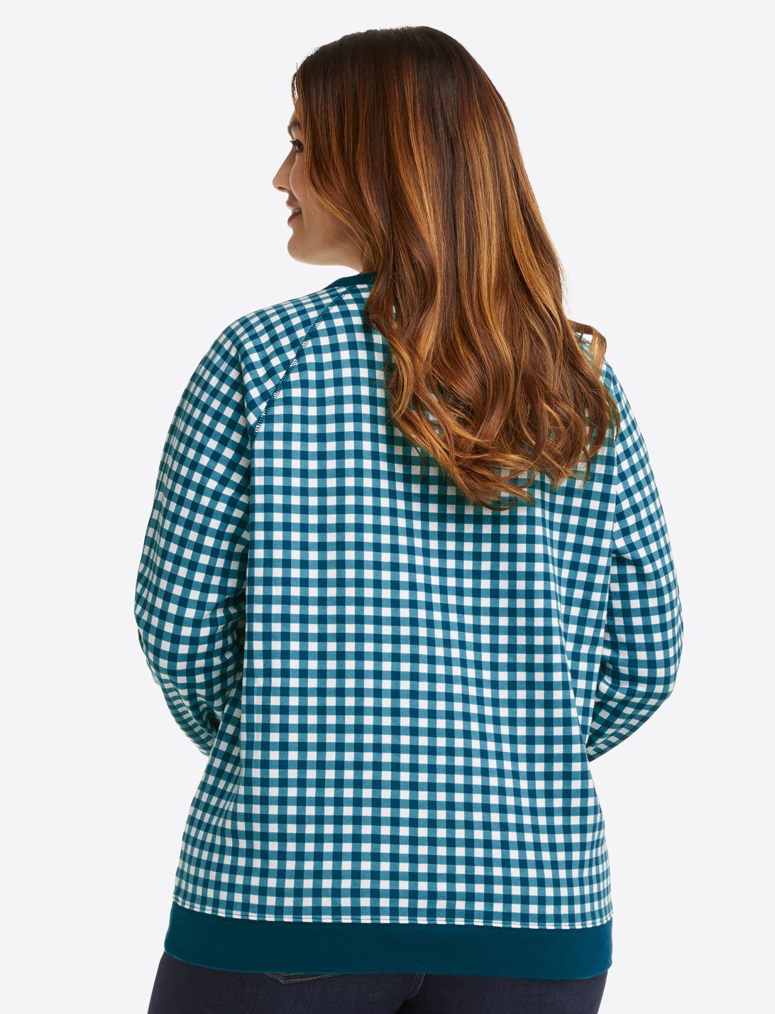 Natalie Sweatshirt in Gingham sold by Draper James product image thumbnail 4