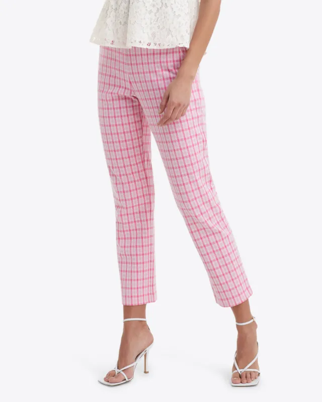 Elle Pants in Windowpane Plaid made by Draper James