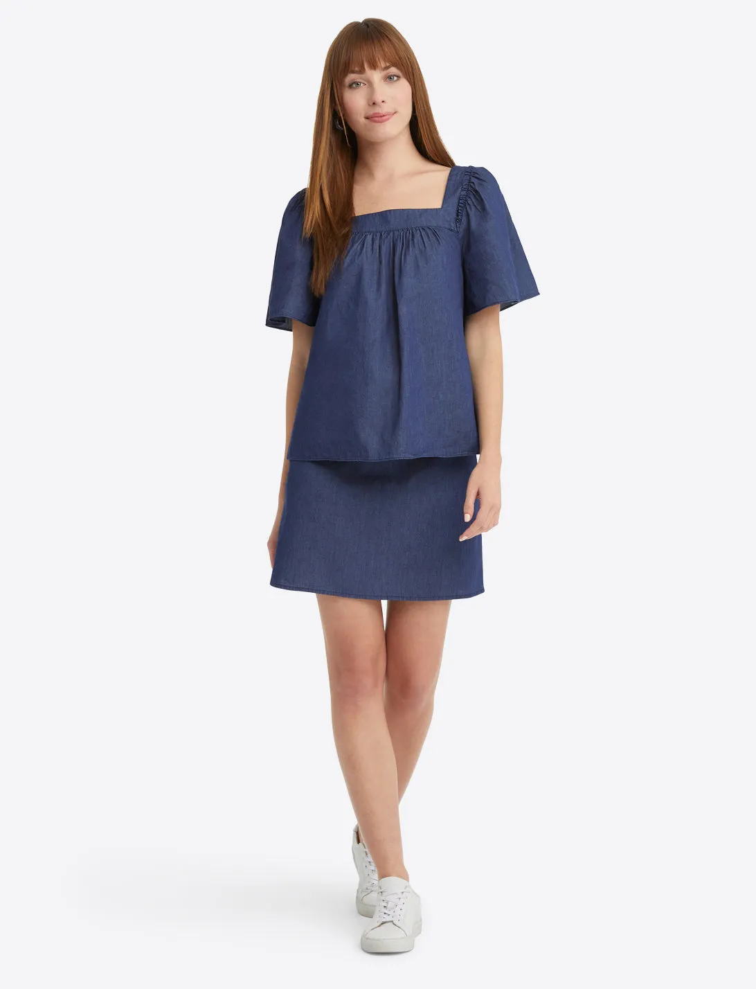 Maren Top in Chambray sold by Draper James product image thumbnail 3