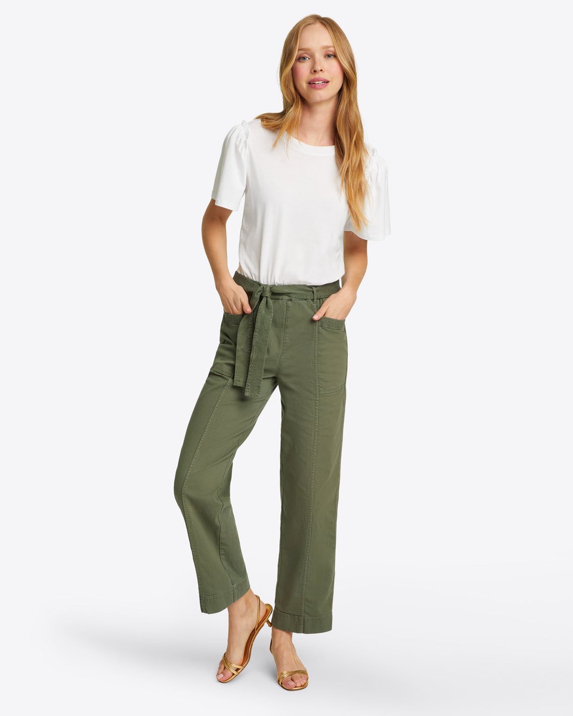 Utility Pant in Green sold by Draper James product image thumbnail 4
