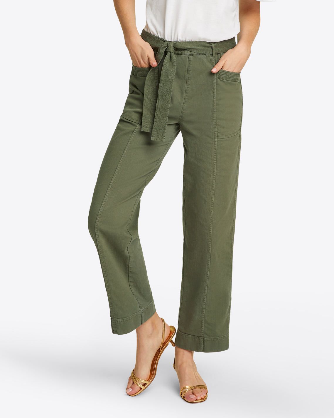 Utility Pant in Green sold by Draper James