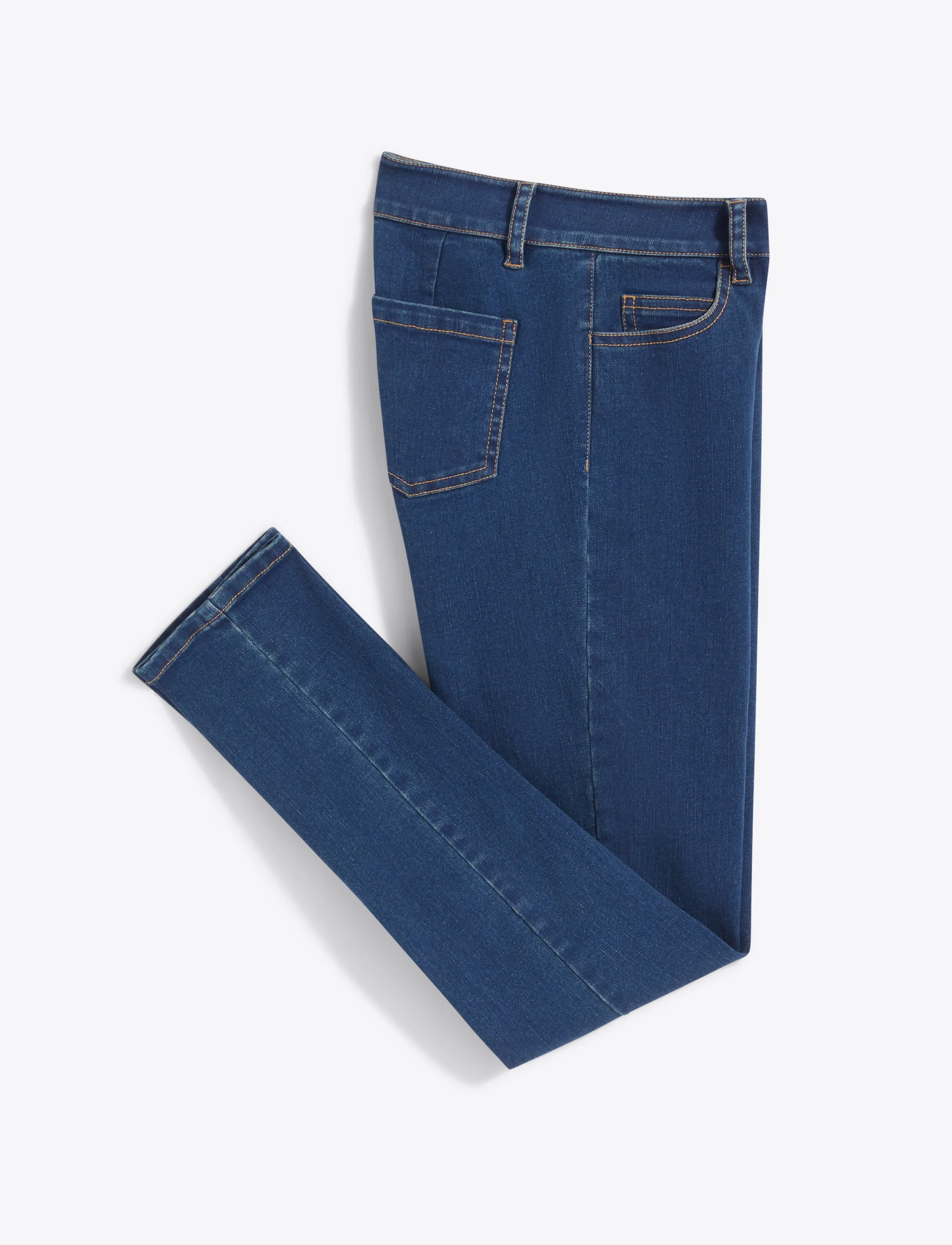 Mid-Rise Slim Jeans in Medium Wash sold by Draper James product image thumbnail 4