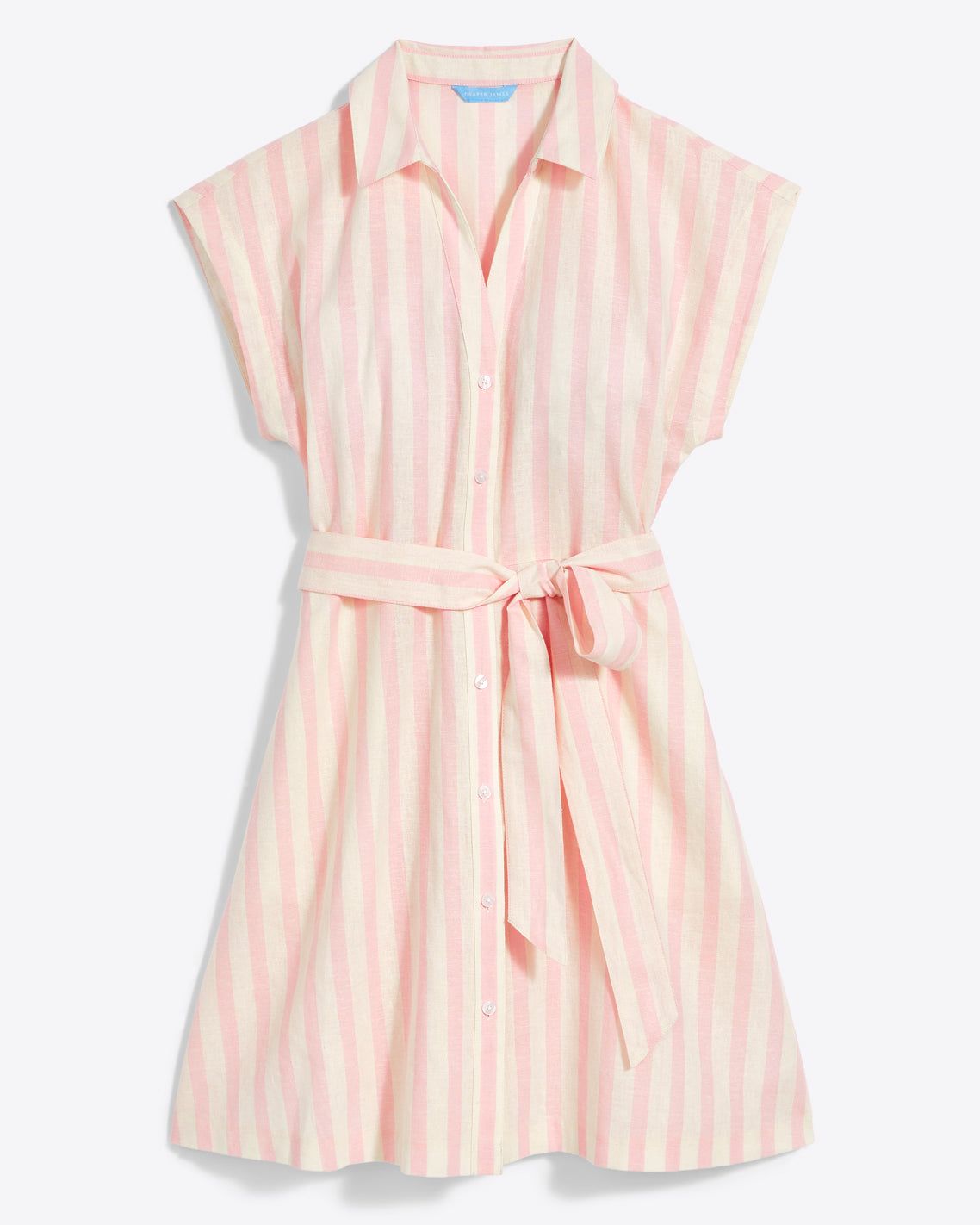 Trisha Shirtdress in Pink Cabana Stripe sold by Draper James product image thumbnail 2