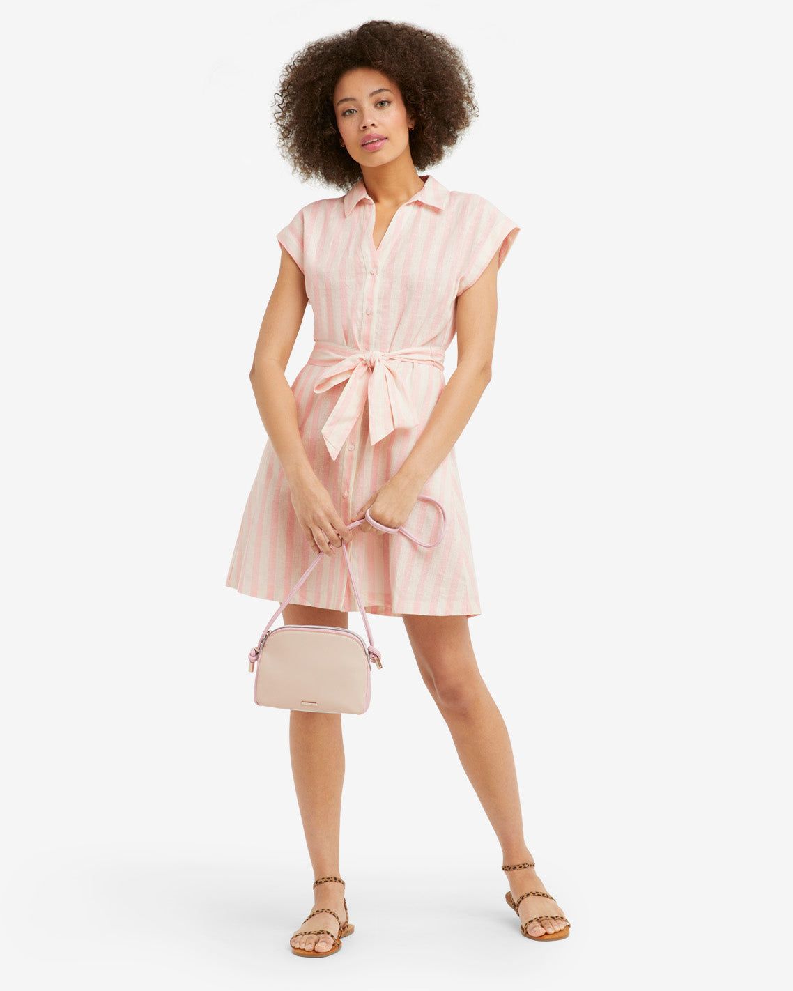 Trisha Shirtdress in Pink Cabana Stripe sold by Draper James product image thumbnail 4