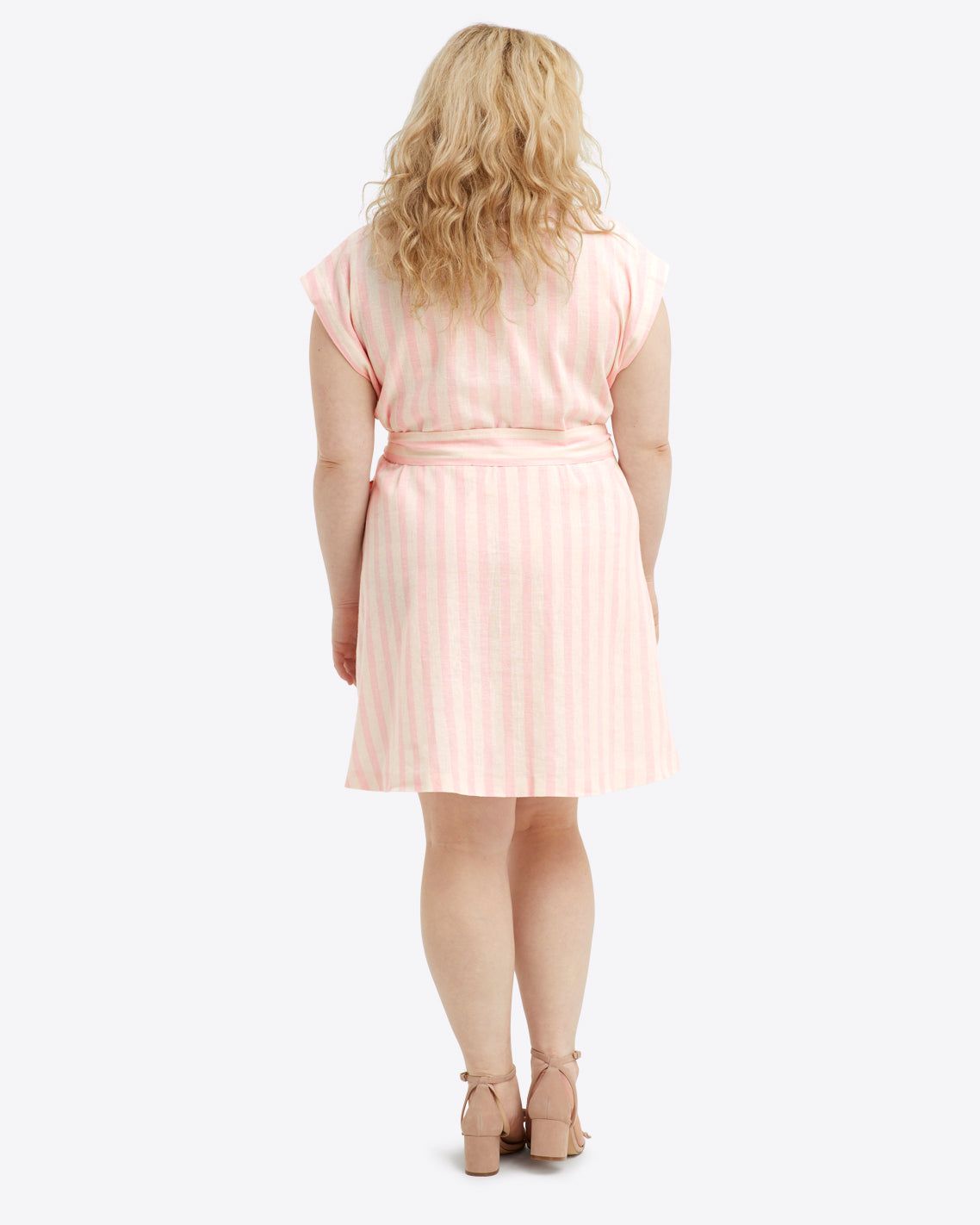 Trisha Shirtdress in Pink Cabana Stripe sold by Draper James product image thumbnail 3