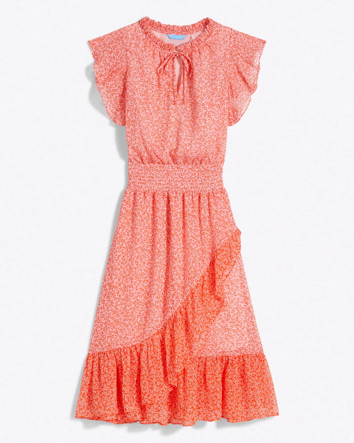 Tenille Dress in Tangerine Floral sold by Draper James product image thumbnail 2