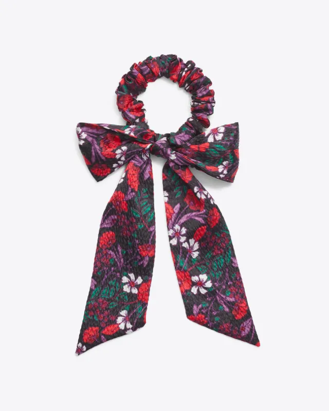 Scarlet Floral Bow Scrunchie sold by Draper James
